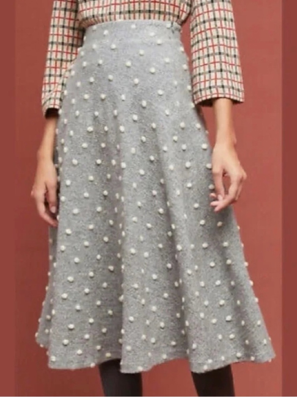 Maeve Anthropologie Snow Flurry Skirt